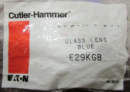 EATON CUTLER HAMMER Blue Indicating Pilot Light Glass Lens E29KGB