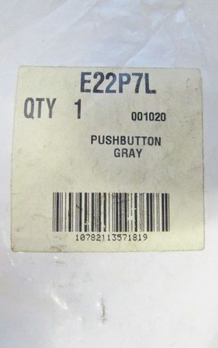 EATON CUTLER HAMMER Grey Flush Head Push Button w/ Extended Push Rod E22P7L
