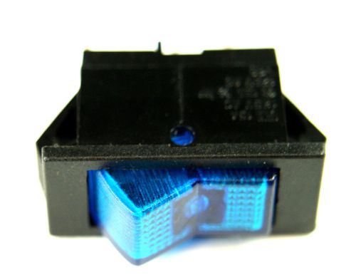 Swann Industries Illuminated Rocker Switch - SPST - 125V 15A - Lighted Blue