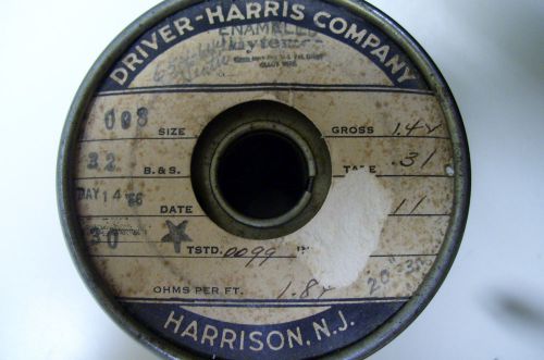 Vintage Driver-Harris Co. Enameled Kayte wire, 008, 32