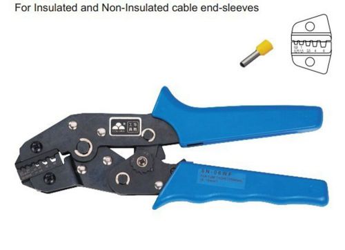 One hand insulated and non-insulated ferrules plier crimper 0.5-6mm2 awg 22-10 for sale