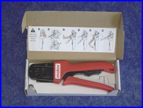 NEW Molex Model 638190900 Hand Crimp Tool 16-24 AWG Mini-Fit JR Male/Female