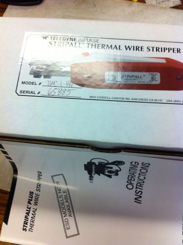 TELEDYNE IMPULSE sr # 65885, TWC-1 HV Stripall thermal stripper 220 volt, new