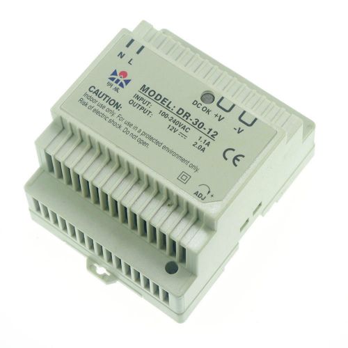 30w din rail mounted 12vdc 2a output industrical power supply supplier x 1 for sale