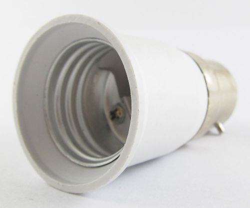1pc B22 Male to E27 Female Socket Base LED Halogen CFL Light Bulb Lamp Adapter