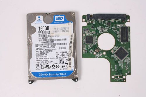 Wd wd1600bevt-22a23t0 160gb 2,5 sata hard drive / pcb (circuit board) only for d for sale