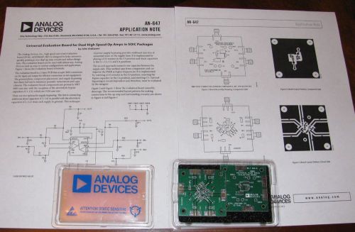 (2) Analog Devices Universal Evaluation Boards for Dual High Speed Op Amps SOIC