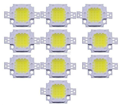 DC 9-12V 10pcs 10W Cool White High Power 800-900LM LED light Lamp SMD Chip A96