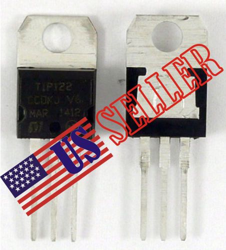 5pcs x ST TIP122 TO-220 100V 5A Transistor Complementary NPN Ship from US