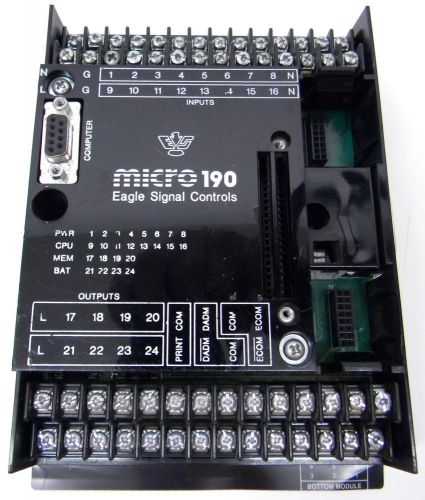 Eagle signal micro 190 plc mx190a6 120v ac unisource uc8200 for sale