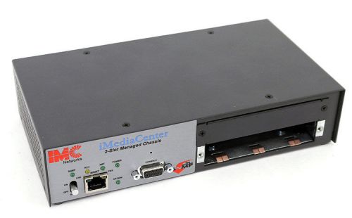 Imc networks imediacenter/2 2slot modular chassis module network snmp management for sale
