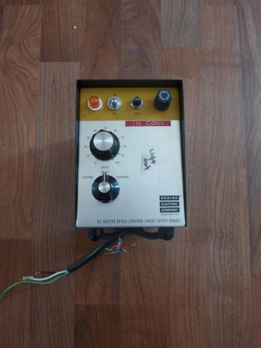 BODINE ASH-400 DC MOTOR SPEED CONTROLLER 115VAC IN, 115VDC OUT,  WORKING COND