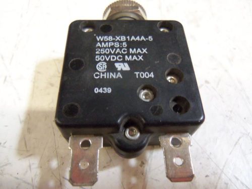 POTTER &amp; BRUMFIELD W58-XB1A4A-10 CIRCUIT BREAKER 10A *USED*