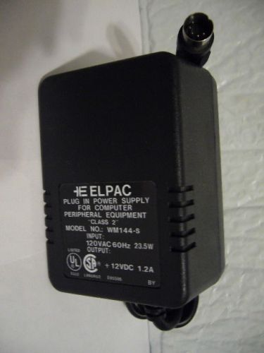 elpac power supply model wm144-s plug in power supply for computer equipt.