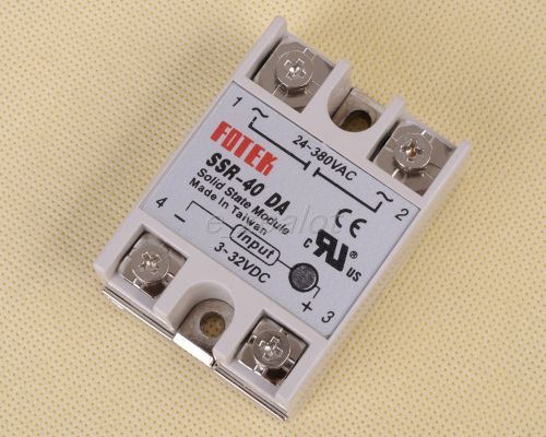 1pcs solid state relay ssr-40da 40a /250v 3-32vdc new for sale