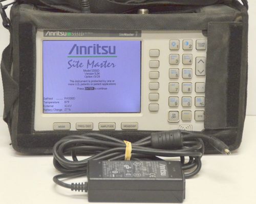 Anritsu s331d sitemaster cable &amp; antenna site master w/ options 3 &amp; 29 for sale