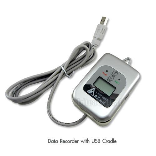 Temperature and humidity recorder, data logger with usb cradle &amp; software for sale