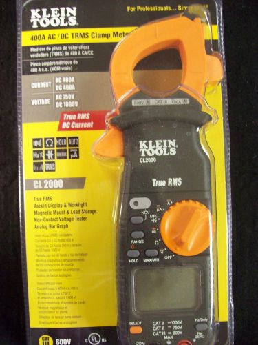 Klein Tools CL2000 TRMS Clamp Meter New in Box! Free shipping!!