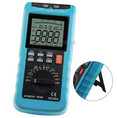 Automotive multimeter scan car engine analyzer rpm voltage current dwell angle for sale
