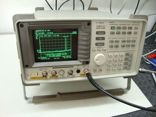 Hp agilent 8591c cable tv spectrum analyzer loaded w opts + track generator for sale
