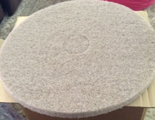 Lot of 5 19&#034; Floor Scrubbing Polishing Buffer Pads Tan - Fast Free Shipping