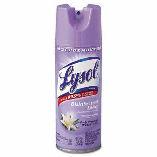 Lysol III Disinfectant Spray, Early Morning Breeze Scent, 12 Cans (REC 80833)