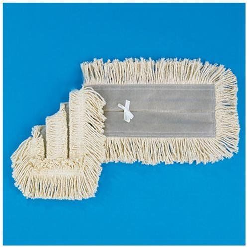 Unisan mop head, dust, cotton/synthetic fibers, 48 x 5, white for sale