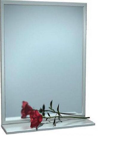 American specialties asi 0605a 1836 angle frame mirror with shelf  18&#034; x 36&#034; for sale