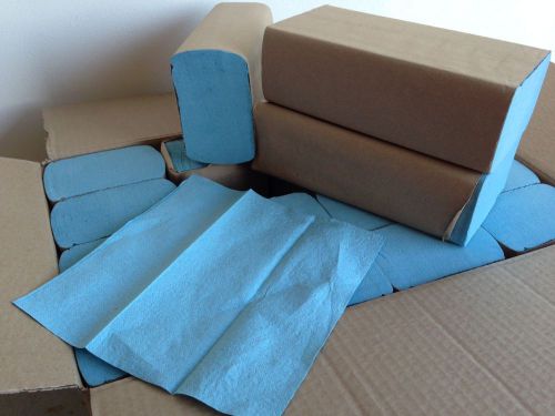 Blue Multi-Fold DairyTowels, 16 packs of 125 Per Case
