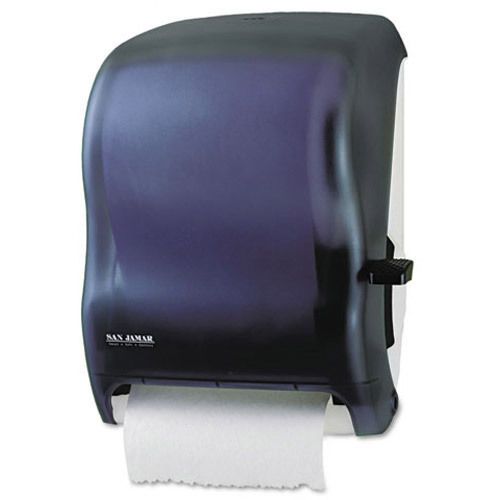 San Jamar Lever Action Hard Roll Paper Towel Dispenser, Black. Sold as Each