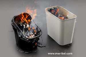 SAVE 1/3rd!!MAR-BEL Fire Resistant Wastebasket-14 Quart Capacity-Black FIRE-GARD