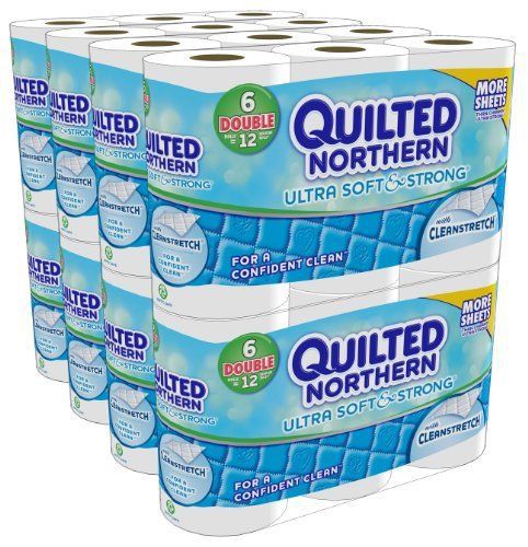 36 quilted double roll ultra-strong soft 2-ply tissue family toilet paper pack for sale