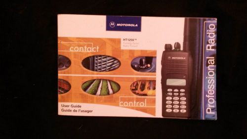 Motorola HT1250 portable 2-way radio user manual