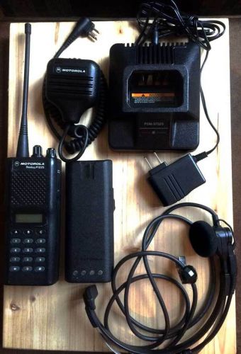 Motorola radius p1225 uhf 2-way radio and accessories for sale