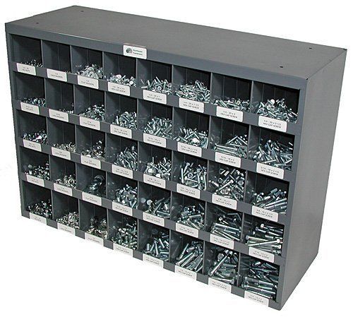 Grade 5 1825 piece fastener assortment kit with 40 hole bin for sale