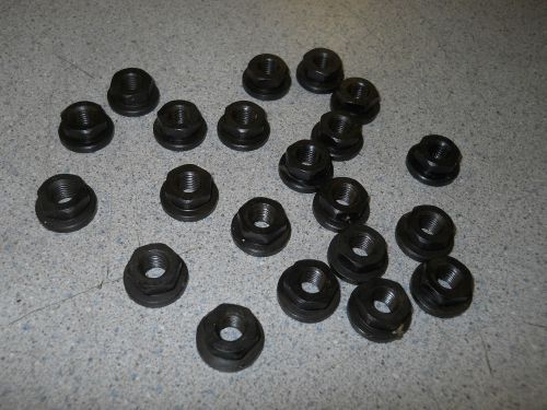 20 new nascar 5/16&#034;-24 fine thread grade 8 hardened thick flange nuts for sale