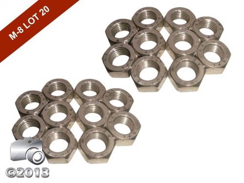 NEW M 8 HEXAGON HEX FULL NUTS A2 STAINLESS STEEL DIN 935-SET OF 20