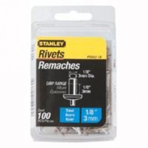 Stanley pss42-1b 1/8 inch x 1/8 inch steel rivets  pack of 100(pack of 100) for sale
