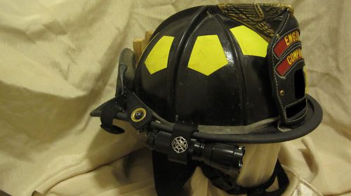 Firefighter helmet light and mounting bracket, fire for sale