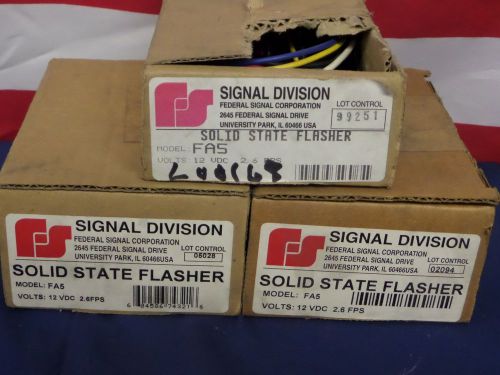 NEW Federal Sign and Signal FA5 Solid State Flasher 12 Volt