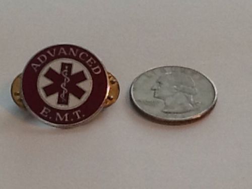 Advanced EMT Collar Pin Red &amp; Silver