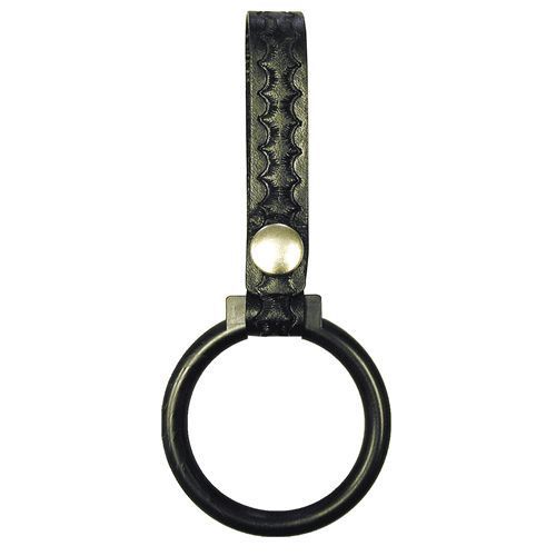 Boston Leather 5545-3 BW Black ABS D-Cell Flashlight 2&#034; Ring Holder