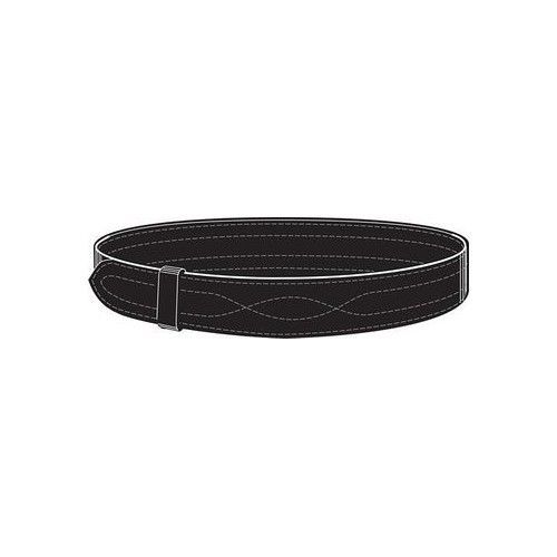 Buckleless Gun Leather Black Belt Velcro &amp; Hook Size 30 Adjustable Police Duty