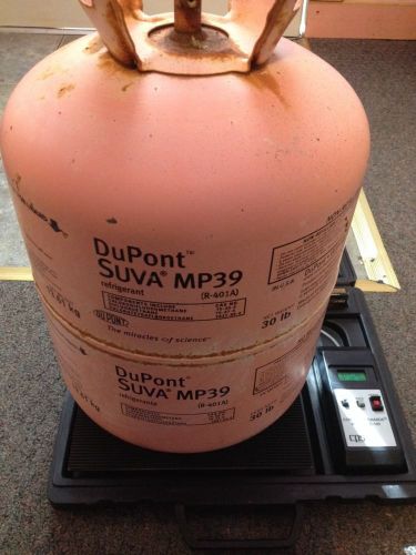 Dupont suva mp 39 refrigerant (r-401-a) 23lbs 7.5oz of 30 lb tank for sale
