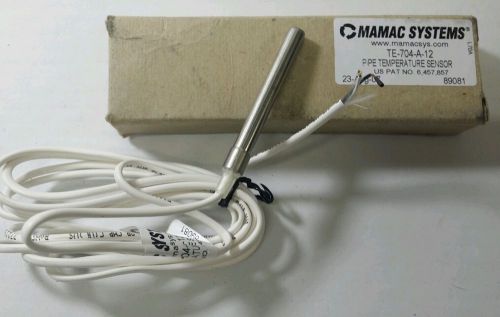 New Mamac Systems Pipe Temperature Sensor TE-704-A-12 TE704A12 89081