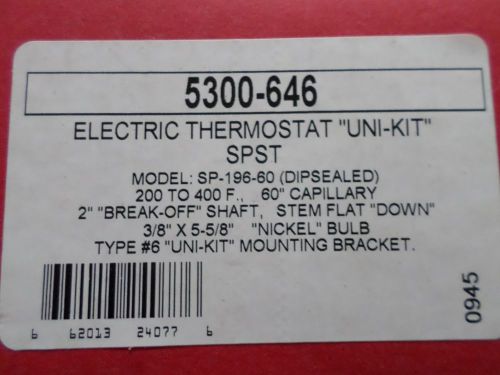 Robertshaw Electric Thermostat &#034;Uni-Kit&#034; 5300-646