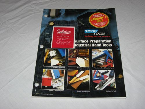 HYDE TOOLS Surface Prep &amp; Industrial Hand Tools Supply Catalog 1997