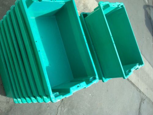 2 doz (24) x commercial pallet shelve warehouse storage shelving tote bin tubs for sale