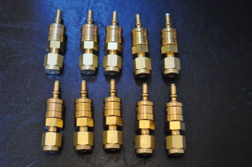 10 Swagelok B-QM2-D-200 Brass Quick Connect Stem Tube Fitting 1/8&#034; *NEW*