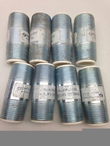 Lot of 8 -pipe formed end plastisert dielectric fitting - 3/4&#034; - 3&#034; nipple f7 for sale